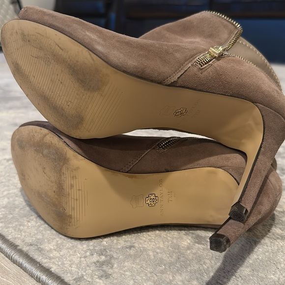 Ann Taylor peep toe booties, size 7.5 M - Picture 4 of 5